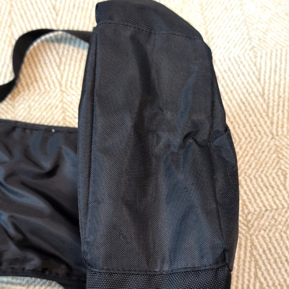 Eddie Bauer Black Orange Messenger Crossbody Small Diaper Bag Durable